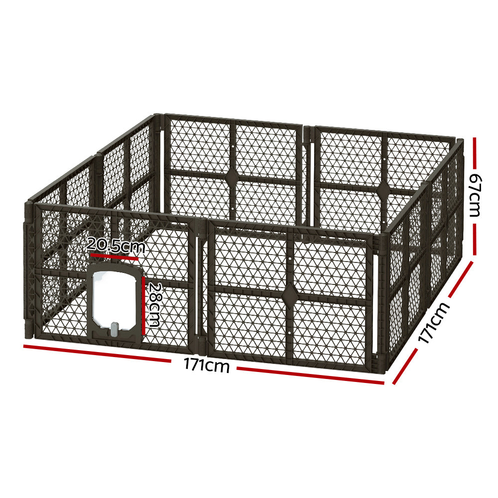 Dog Playpen Enclosure 8 Panel - FREE DELIVERY