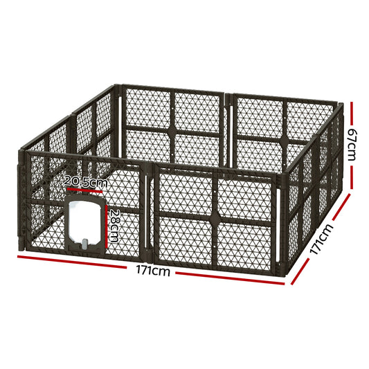Dog Playpen Enclosure 8 Panel - FREE DELIVERY