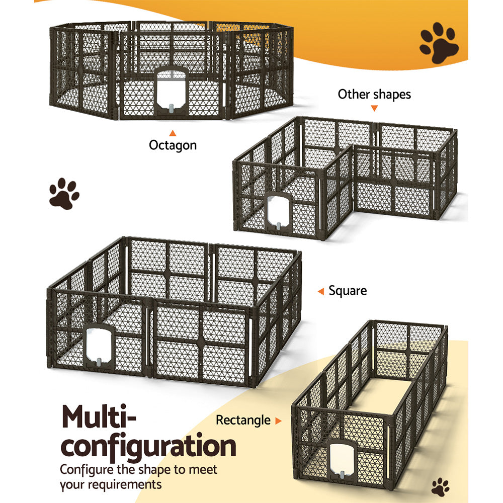 Dog Playpen Enclosure 8 Panel - FREE DELIVERY