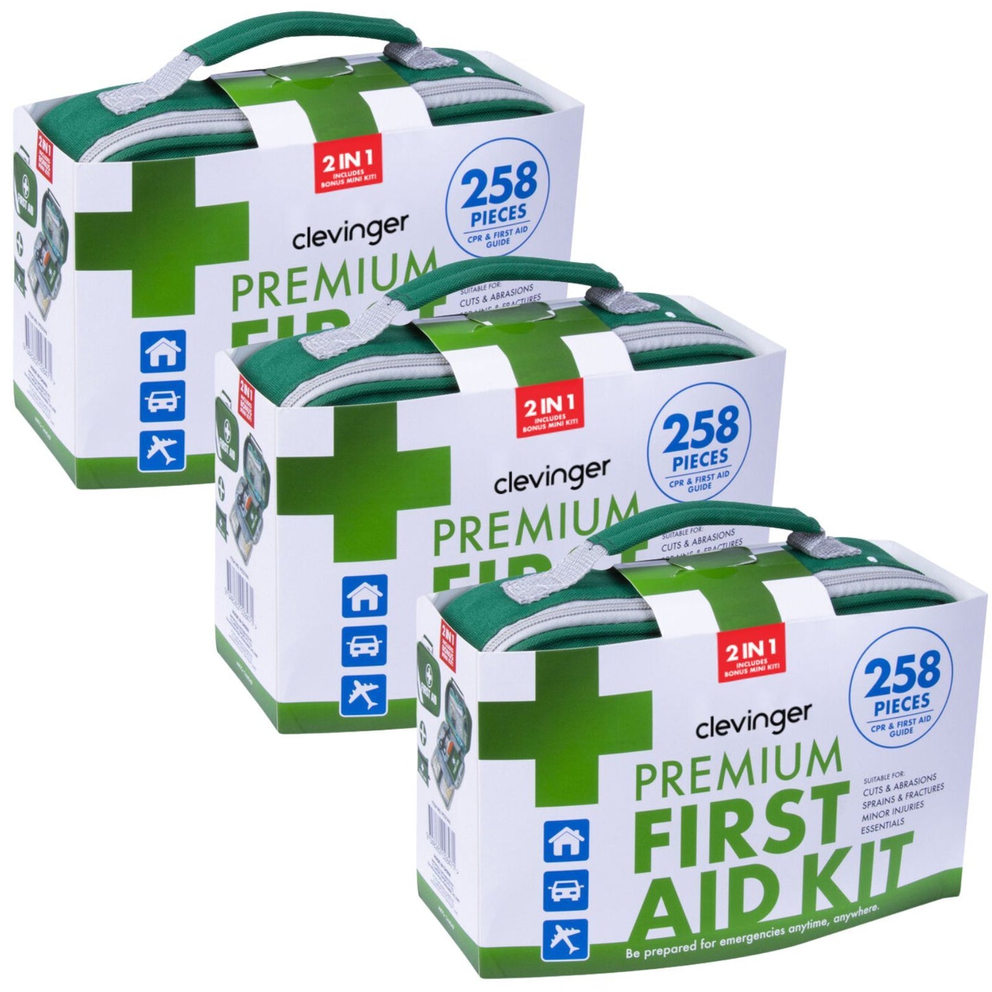3x 258pcs Premium First Aid Kit- FREE DELIVERY