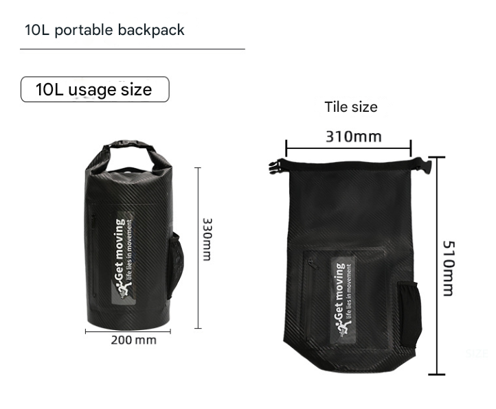 (4 COLOURS) 10L Multifunctional Waterproof Dry Bag- FREE DELIVERY