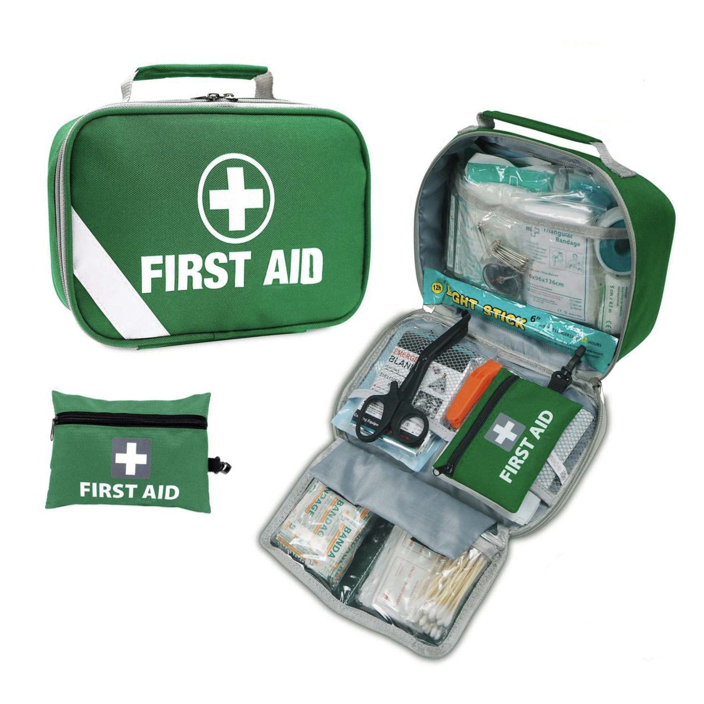 258 Piece Premium 2-in-1 Emergency First Aid Kit - FREE DELIVERY