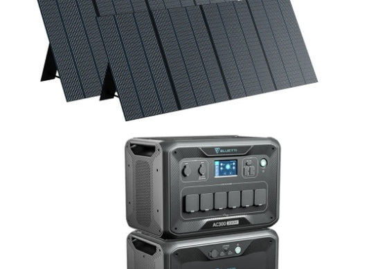 AC300+1*B300+2*PV350 | 3000W, 3072Wh, 700W Solar Kit